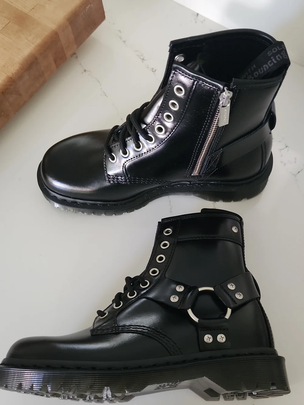 Dr. Martens 1460 Harness Leather Lace Up Boots